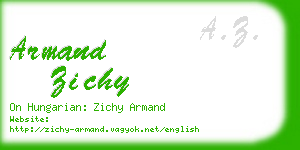 armand zichy business card